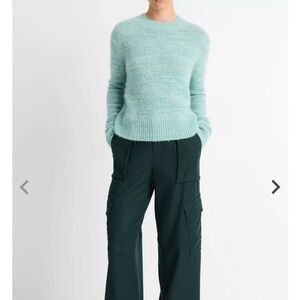 Vince Marl Alpaca-Blend Marked crewneck sweater